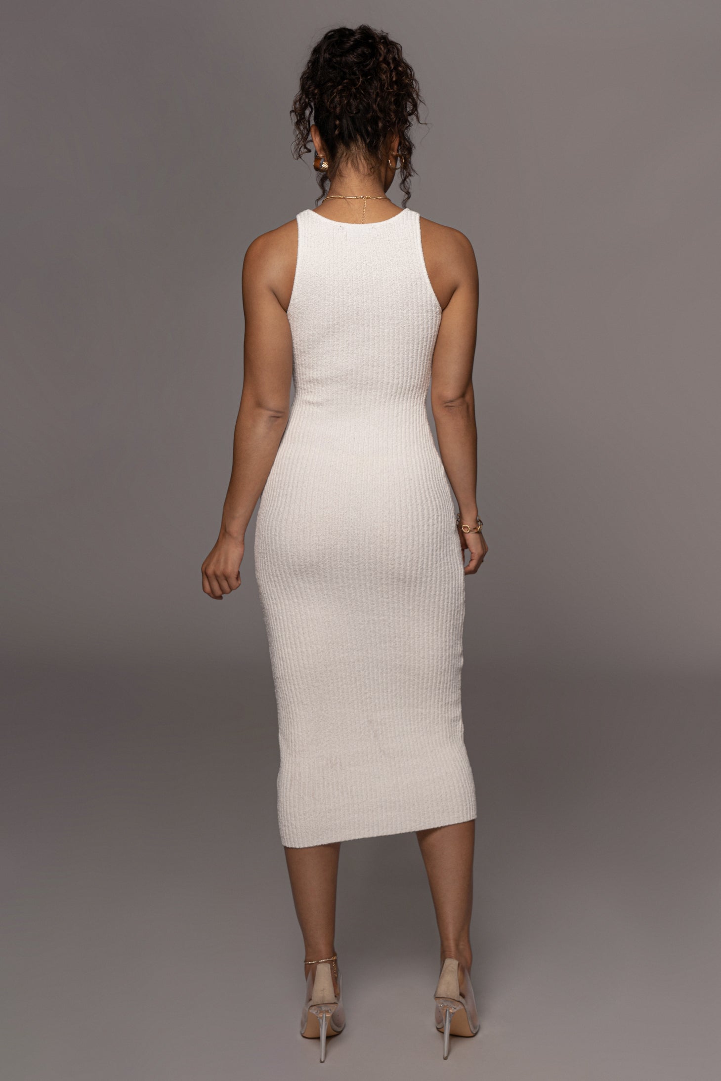 Ivory Day To Night Midi Dress