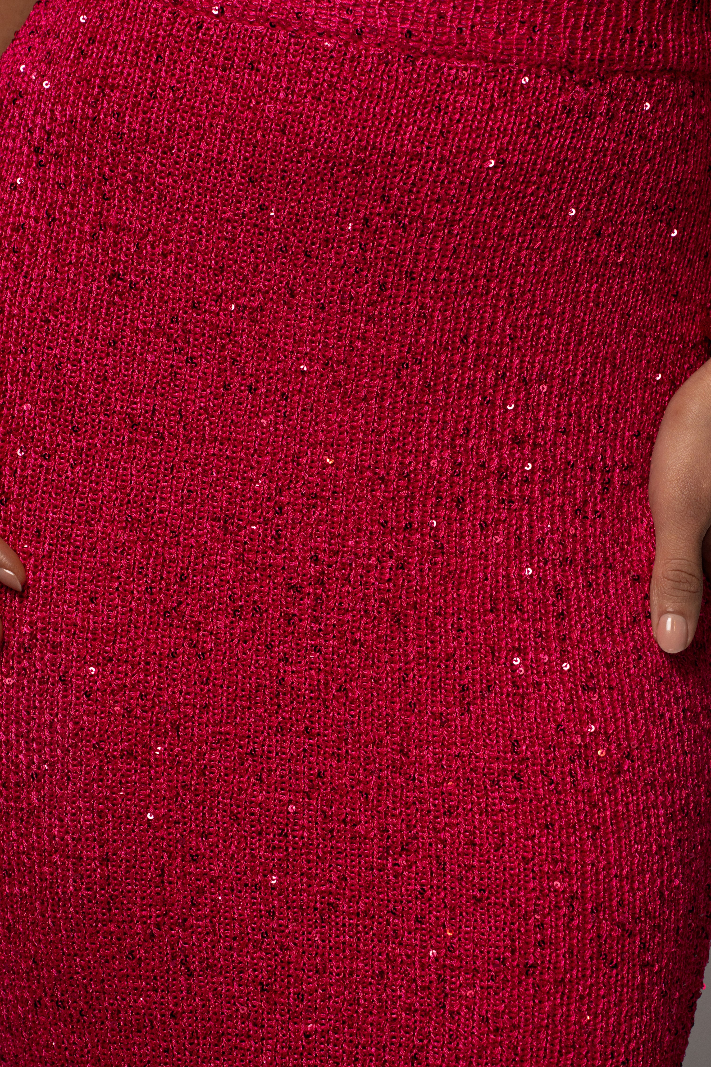 Pink Palace Sequin Skirt Set