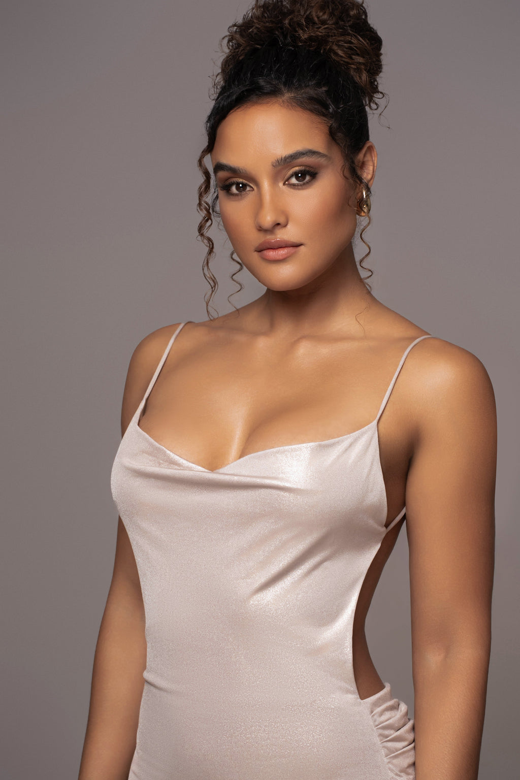 Champagne Heart of Gold Maxi Dress