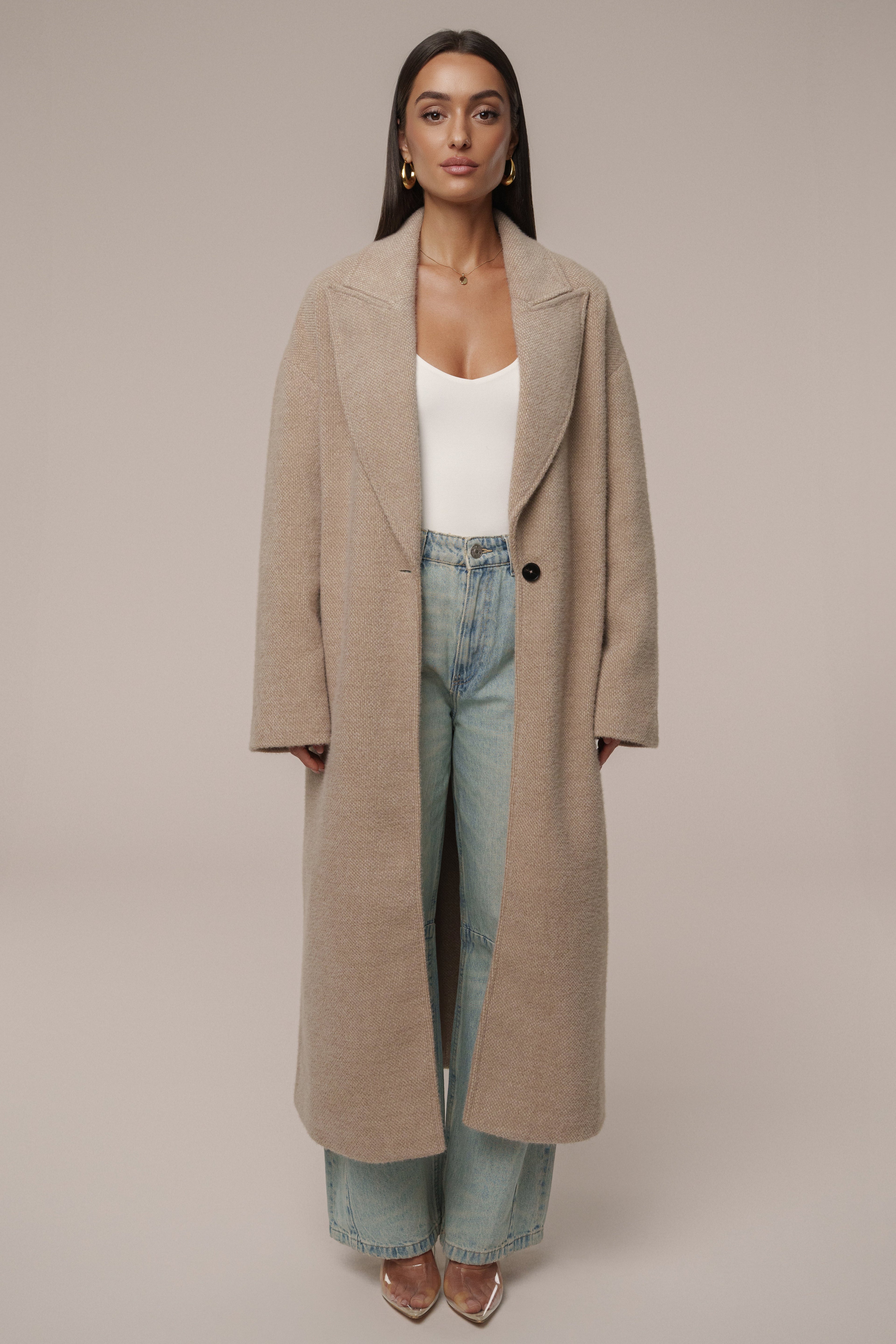 Sand Dion Oversized Coat