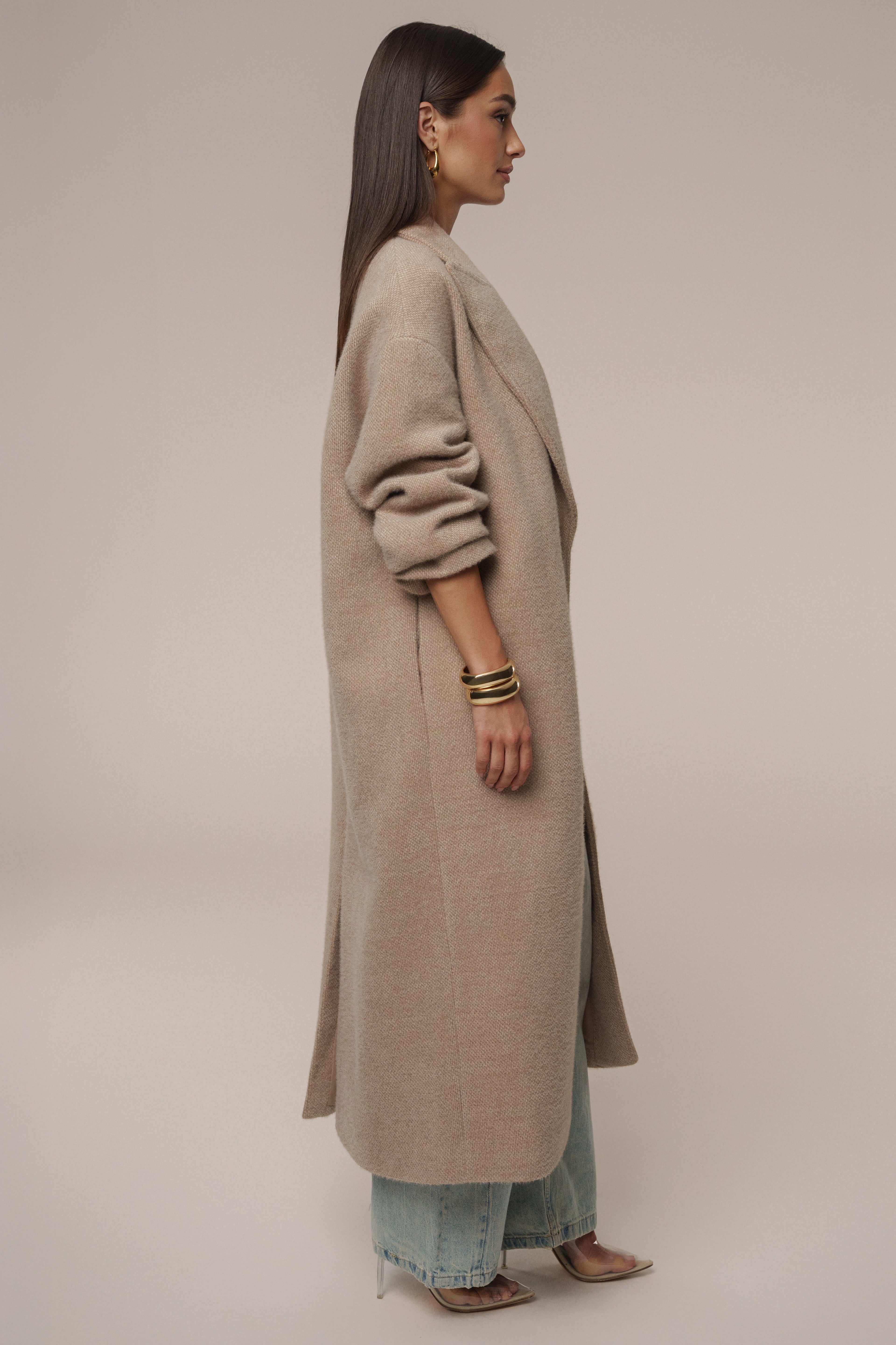 Sand Dion Oversized Coat