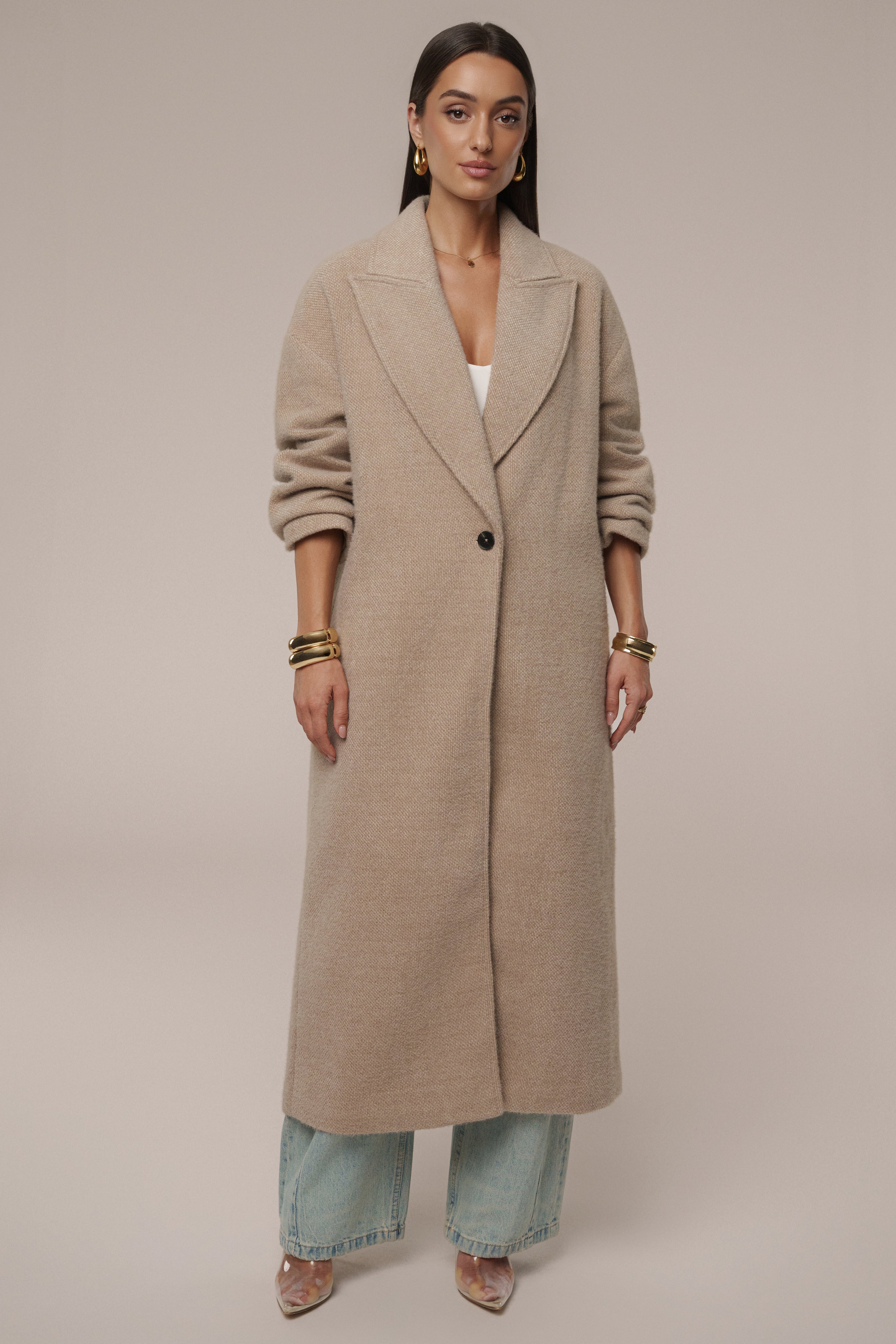 Sand Dion Oversized Coat
