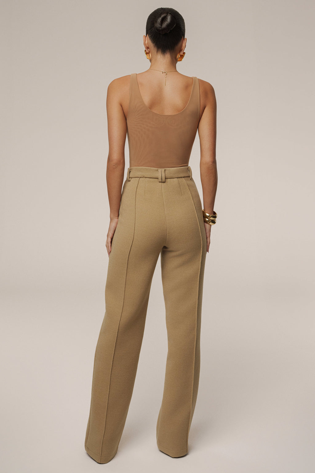 Pecan Mesh Essentials Tank Bodysuit Undergarment