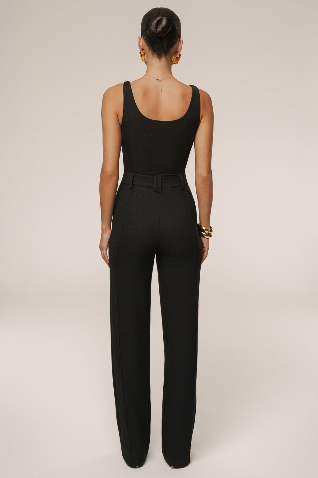 Black Mesh Essentials Tank Bodysuit Undergarment