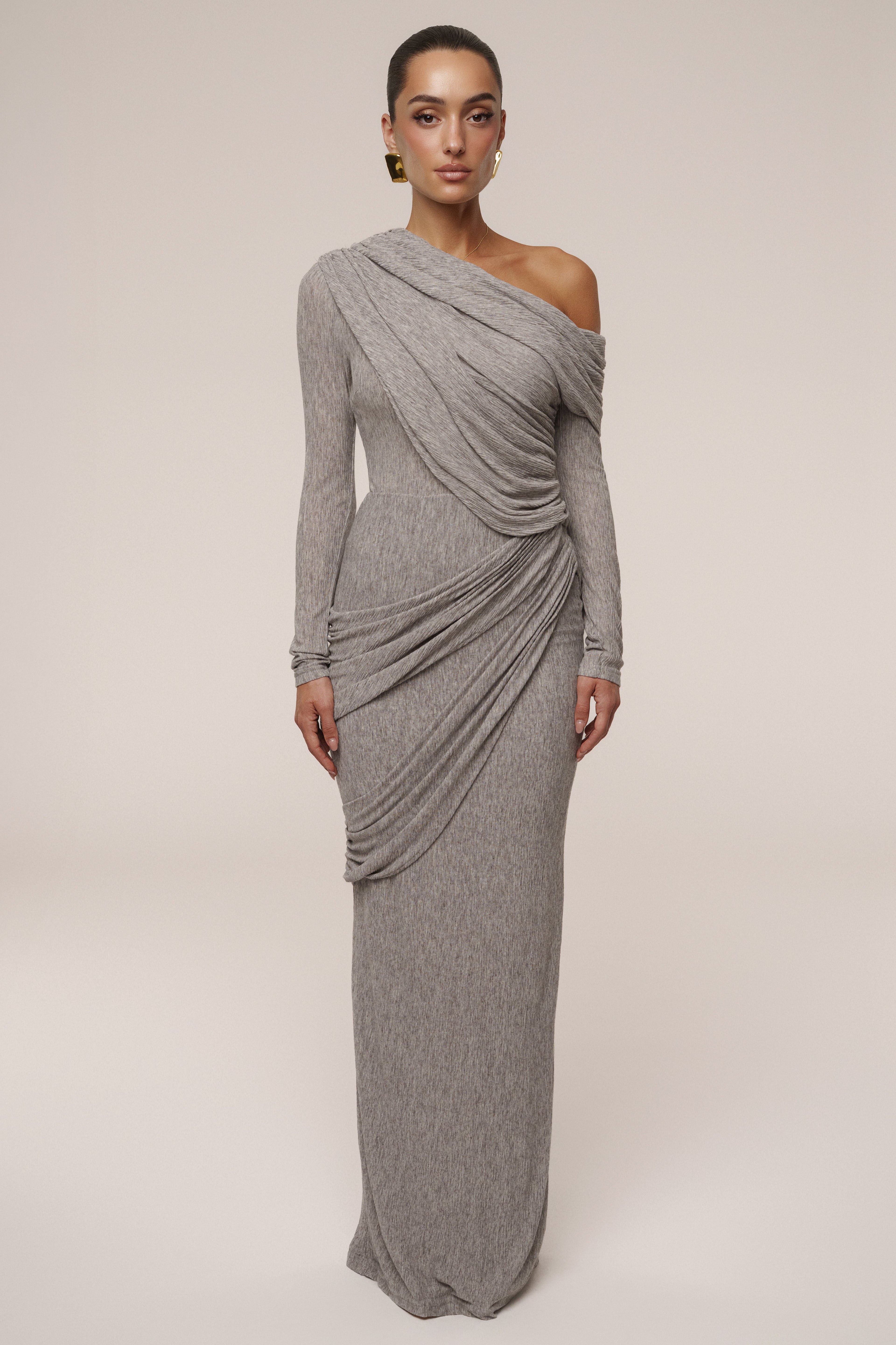 Grey Paradise Hills Maxi Skirt