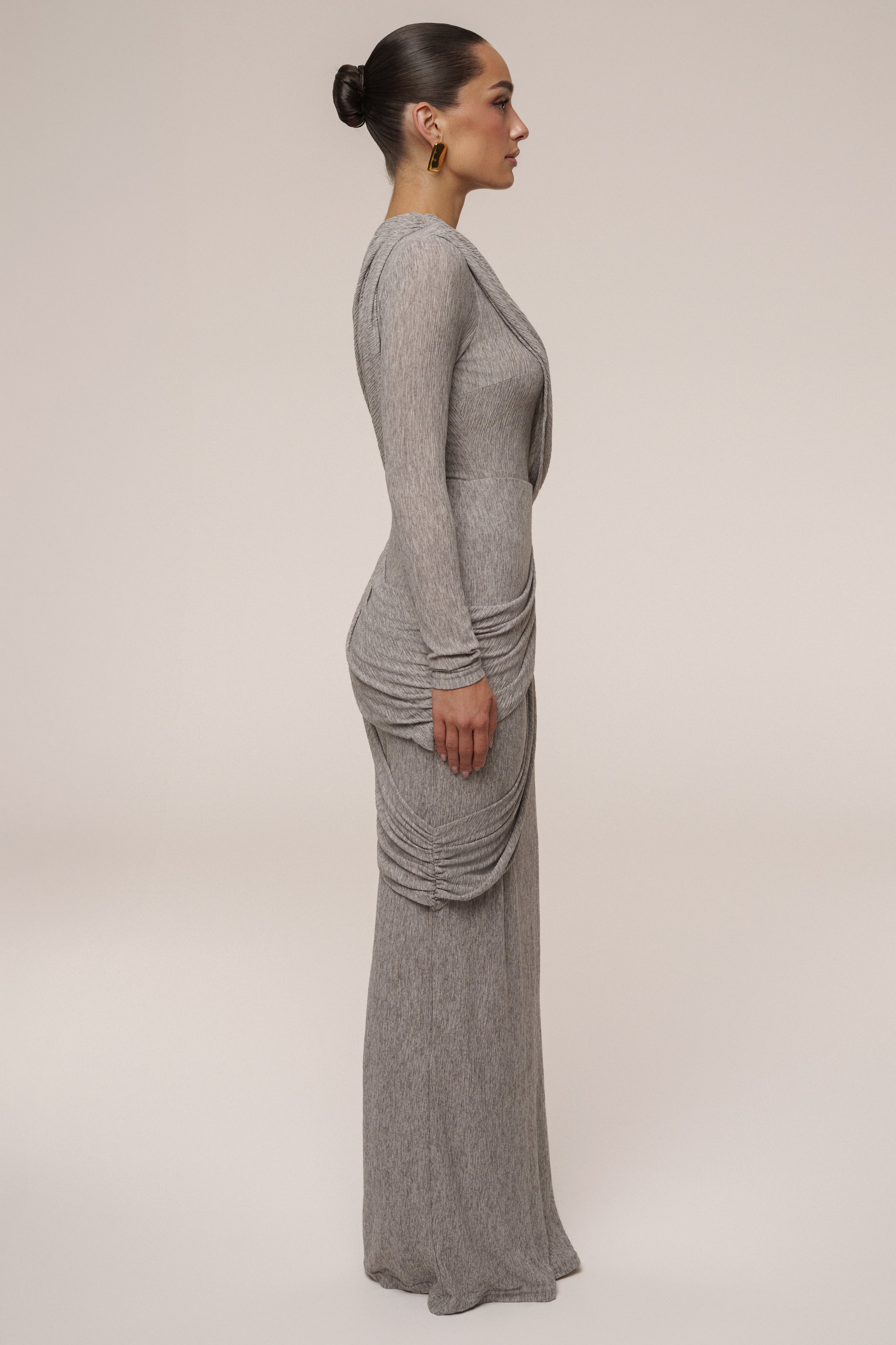 Grey Paradise Hills Maxi Skirt