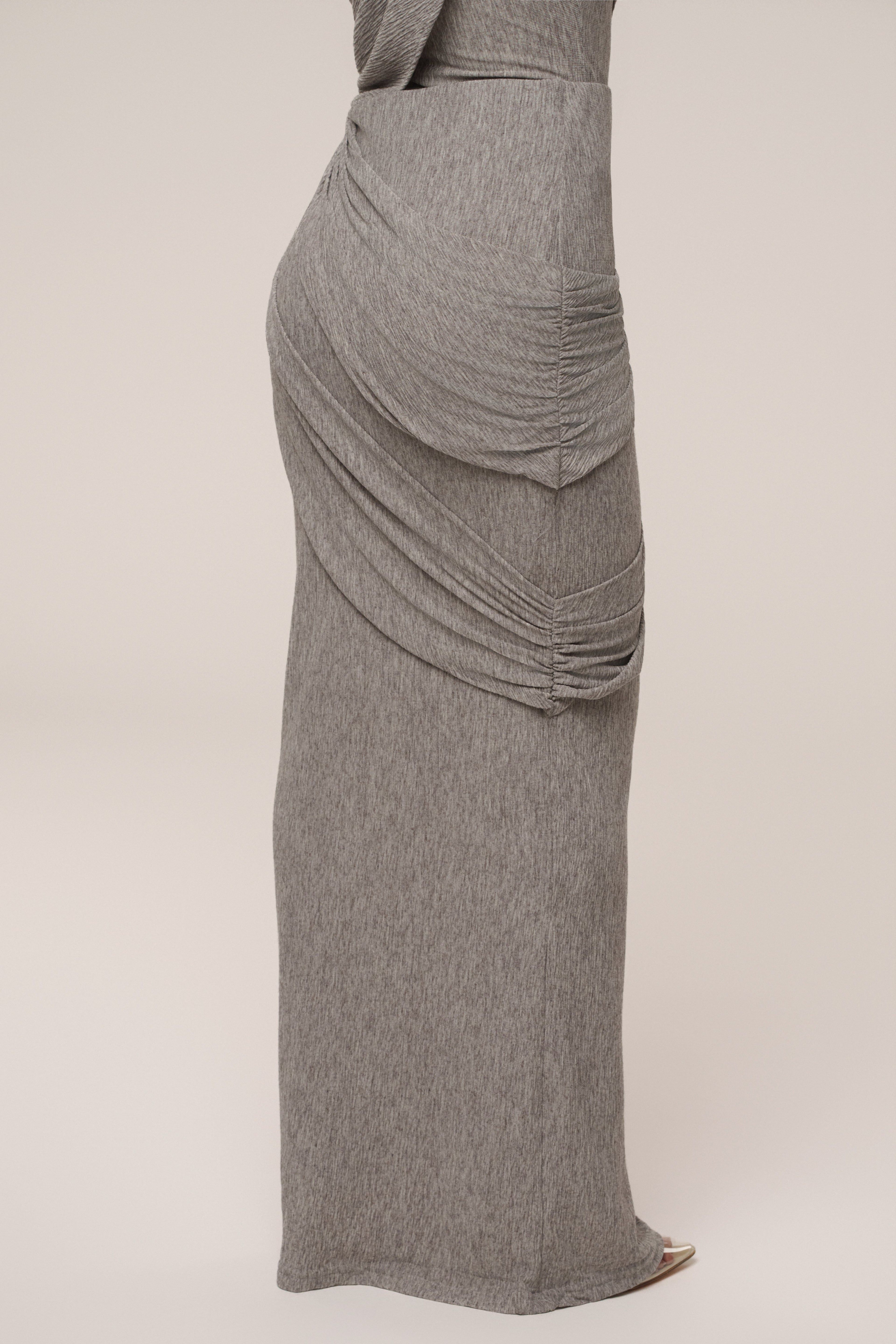 Grey Paradise Hills Maxi Skirt