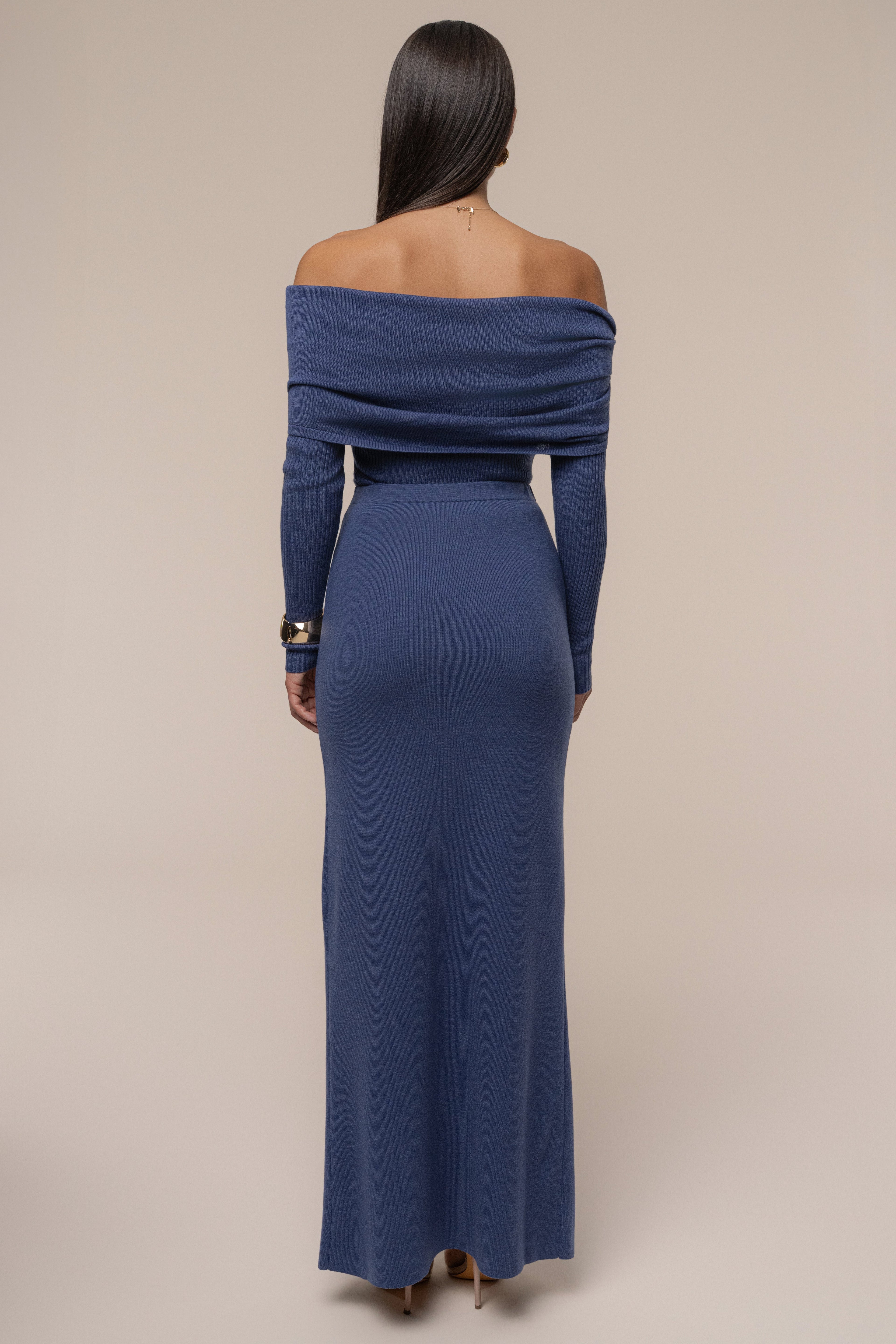 Dusk London Knit Maxi Skirt