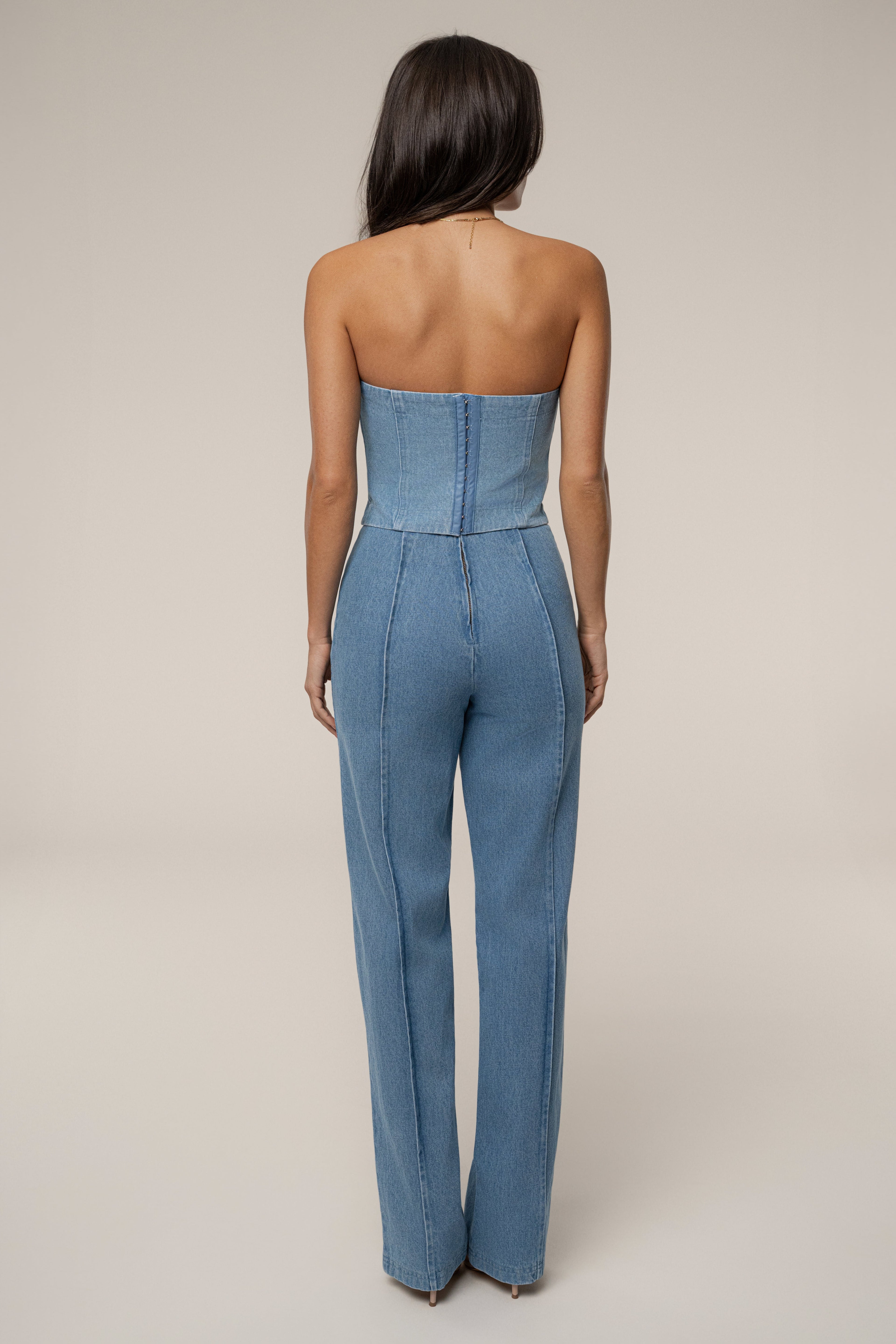 Medium Wash All You Need Denim Corset