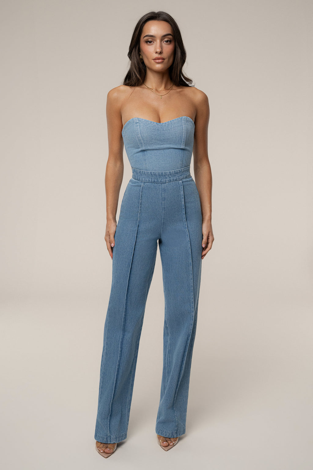 Medium Wash All You Need Denim Corset