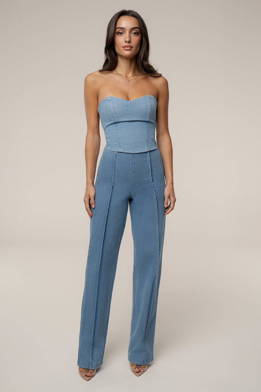 Medium Wash All You Need Denim Corset
