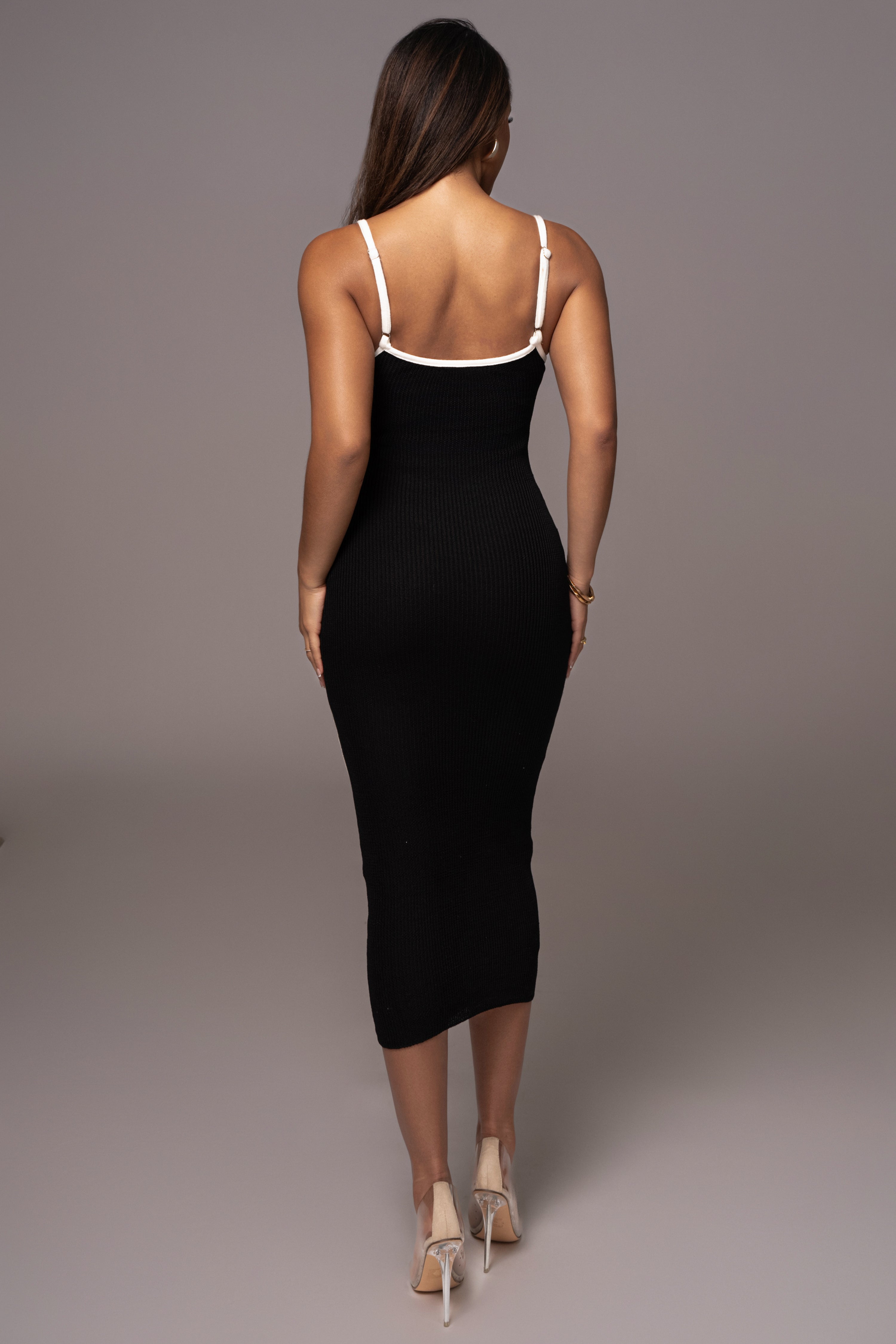 Black Model Citizen Knit Midi Dress