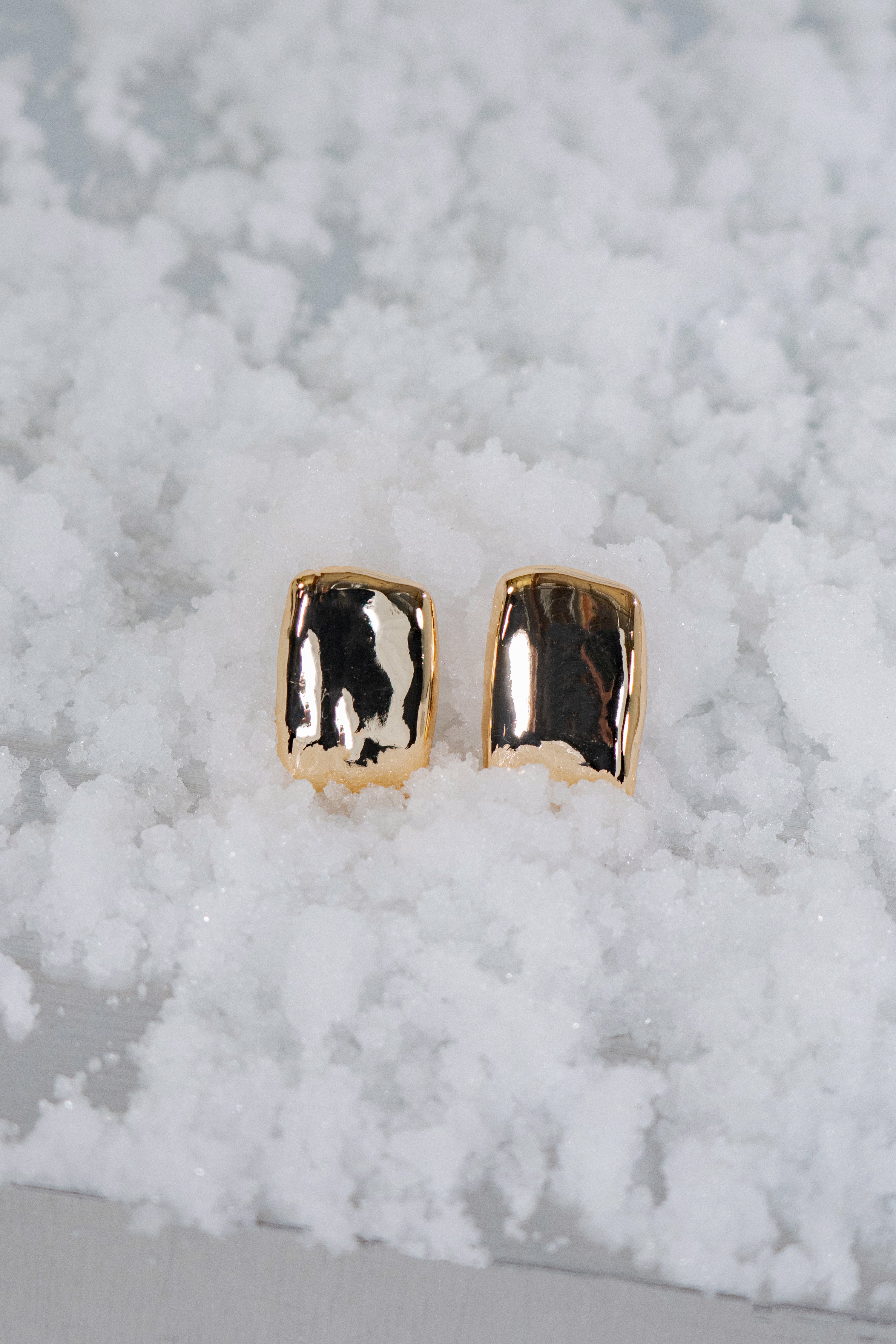 Gold JLUXLABEL Logo Earrings