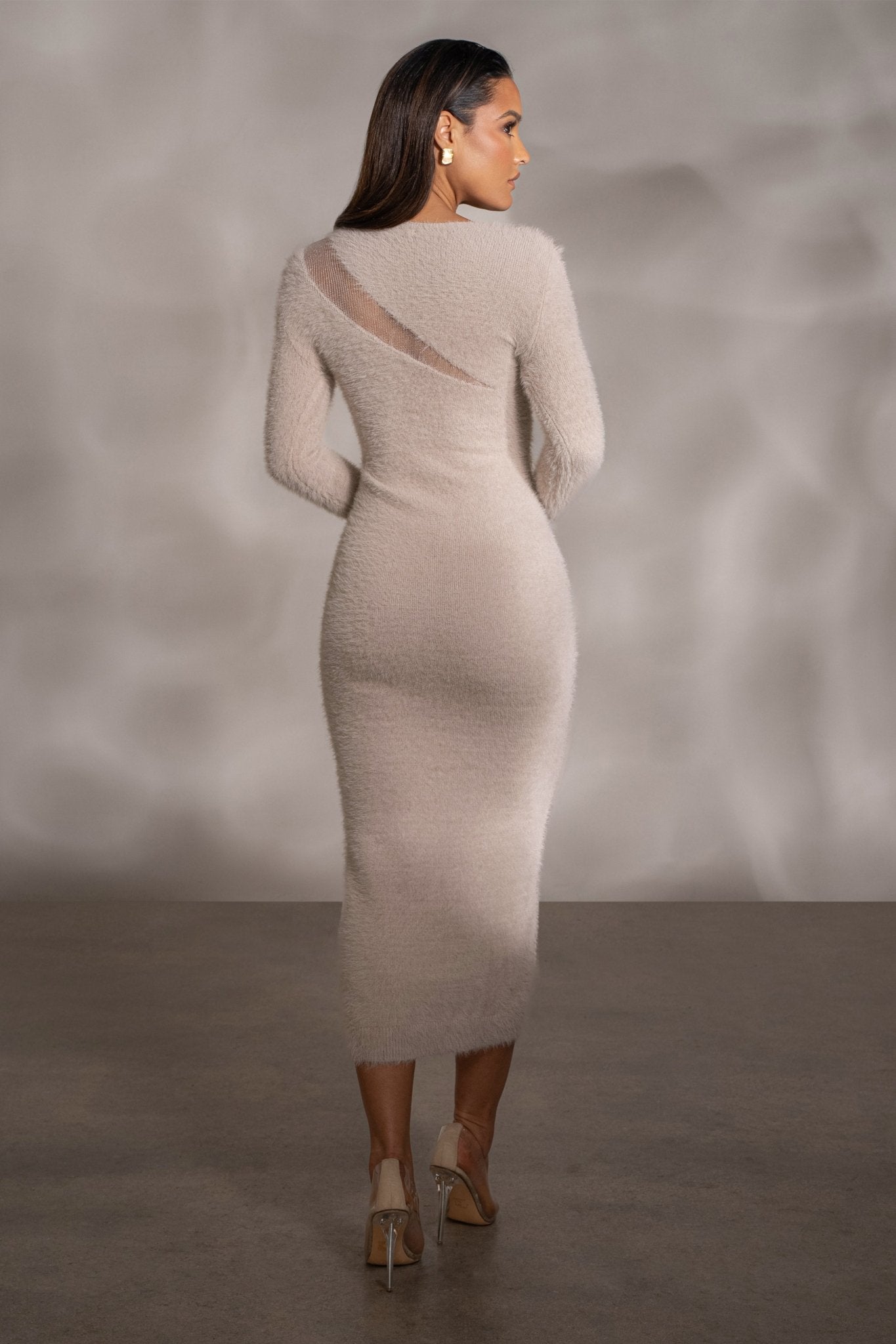 Beige More To Love Maxi Dress