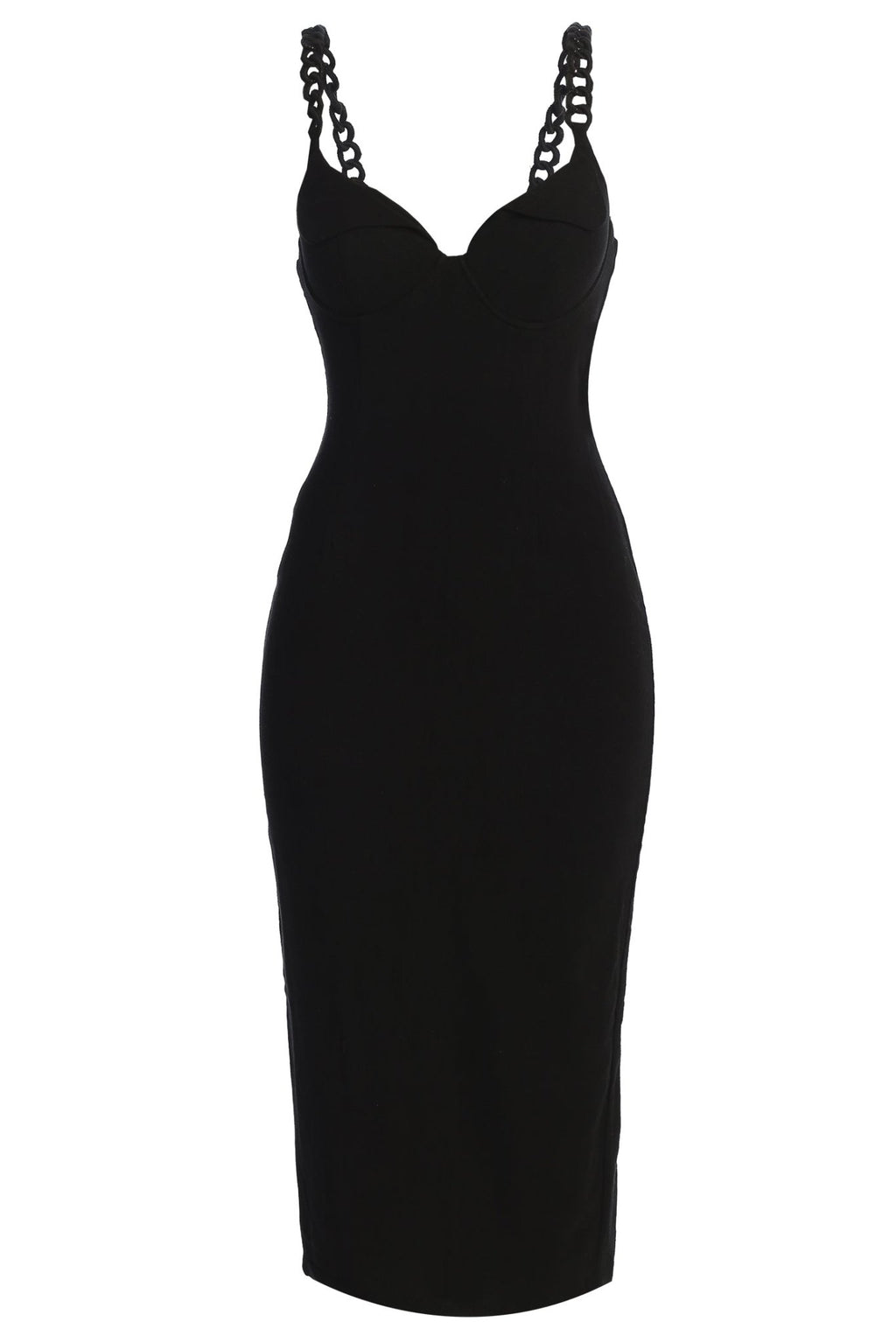 Black Secret Hideout Linen Dress