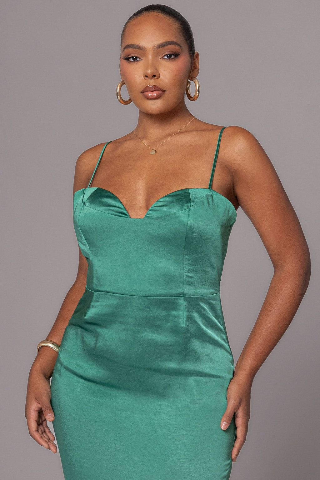 Green Moment In Time Maxi Dress