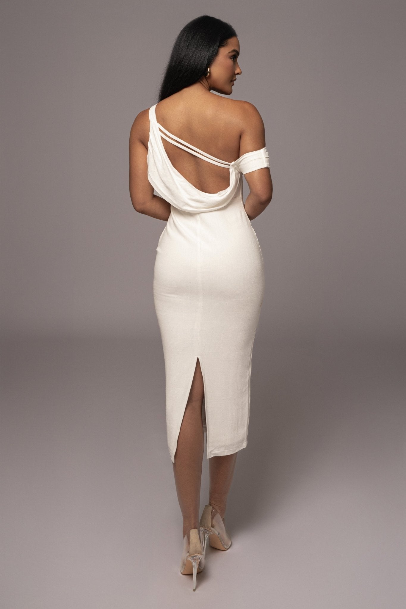 Ivory Escape Linen Dress