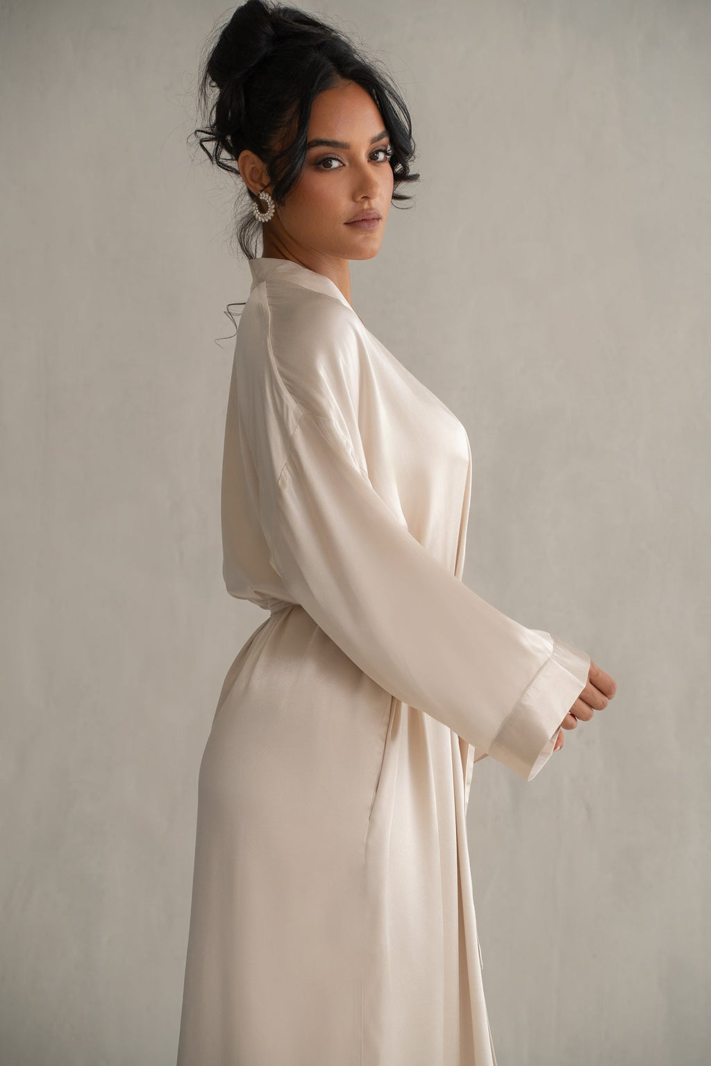 Champagne Forever And Always Satin Robe